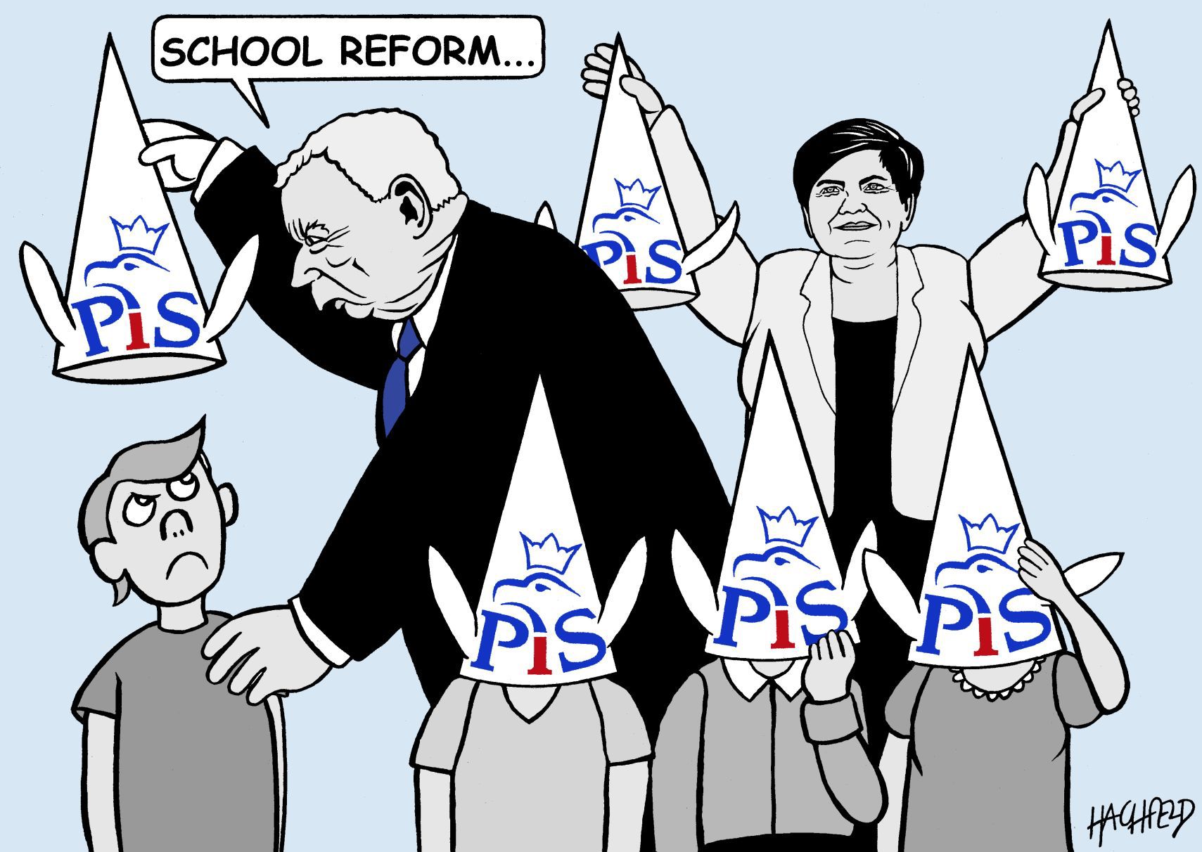 school reform in Polalnd by Rainer Hachfeld, Neues Deutschland, Germany